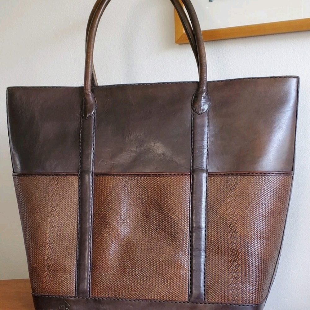 Brown Leather Tote Bag